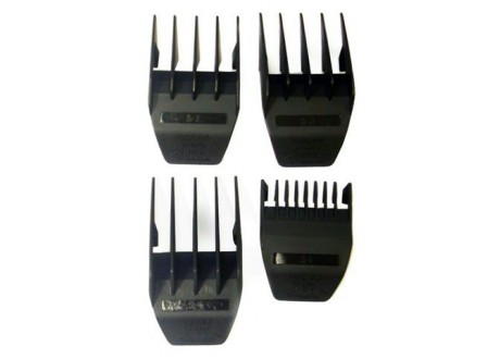 3166 Набор пластиковых насадок #1-4 Wahl Attachment comb set # 1-4 black 3166 Wahl 
