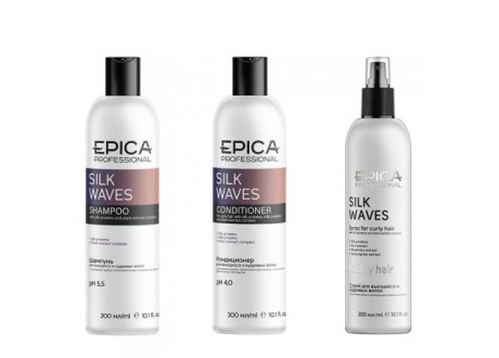 Набор Silk Waves (шам. 300мл+конд. 300мл+спрей 300мл) EPICA 913076 